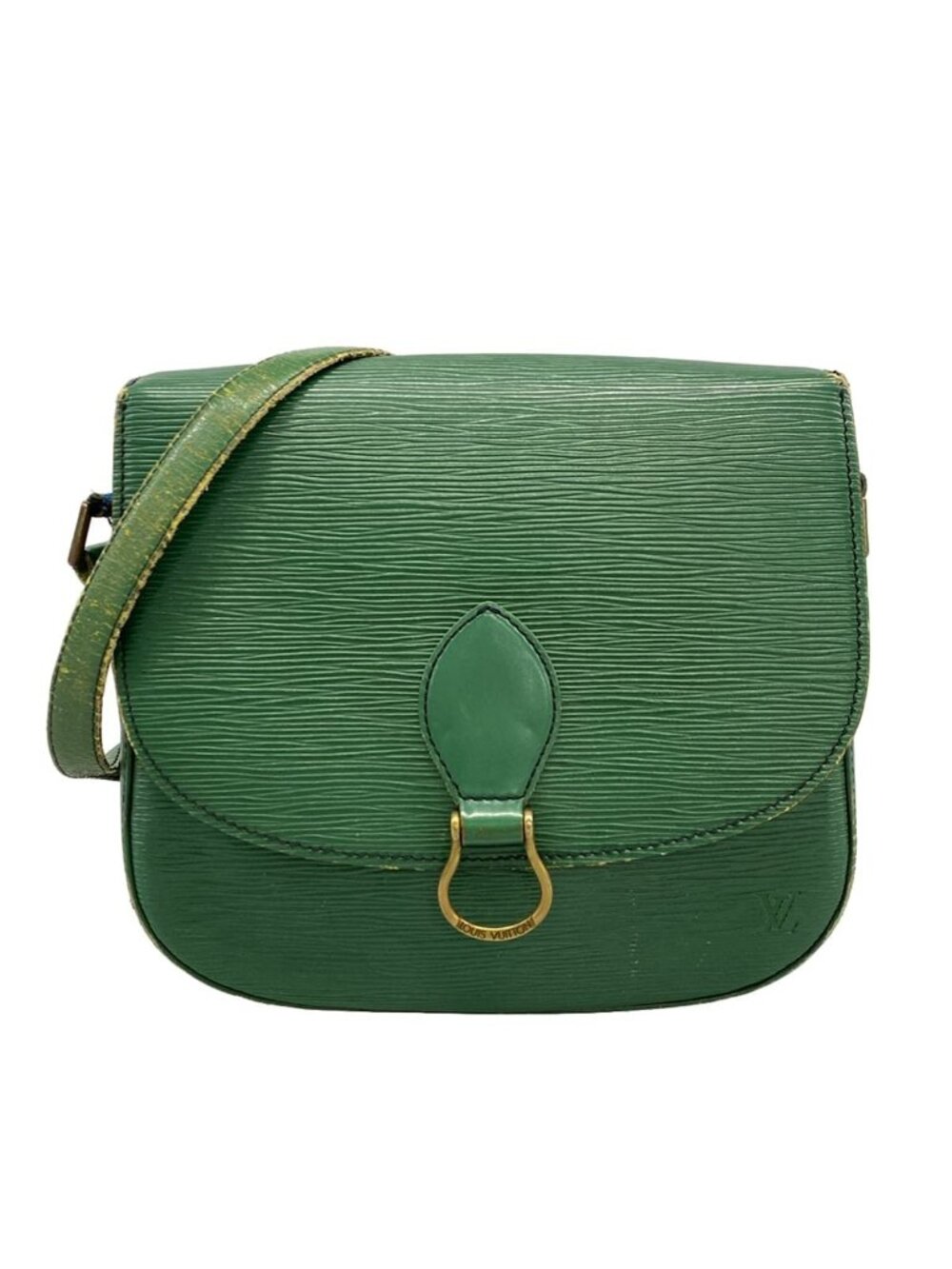 Louis Vuitton Shoulder Bag Epi Saint-cloud Borneo Green Leather